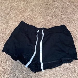 Black cotton shorts